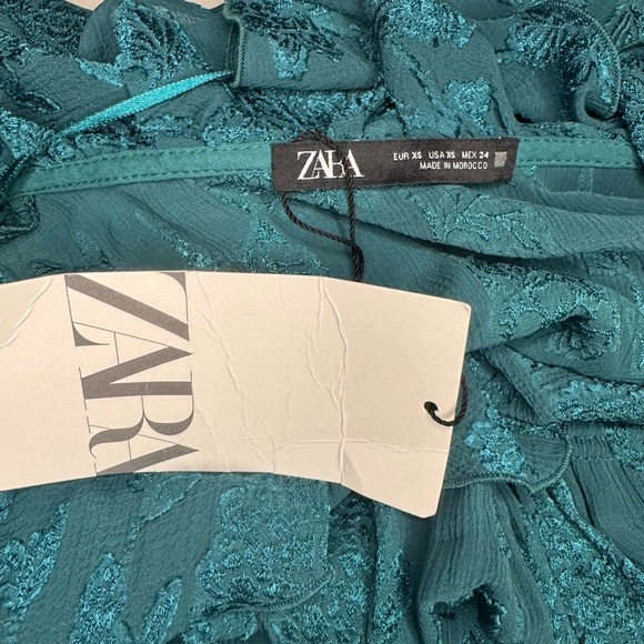 Zara Elegant Teal Maxi Dress Size XS.  #55 - Picture 15 of 15